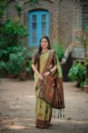 Light Green Soft Semi-Silk Saree