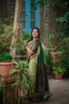 Light Green Soft Semi-Silk Saree