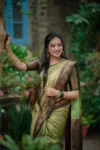 Light Green Soft Semi-Silk Saree