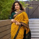 Mustard Saree 1