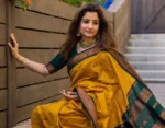 Mustard Saree 1