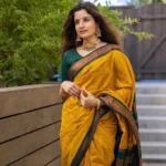 Mustard Saree 1